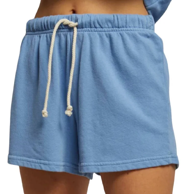 Layla French Terry Sweat Shorts In Blue