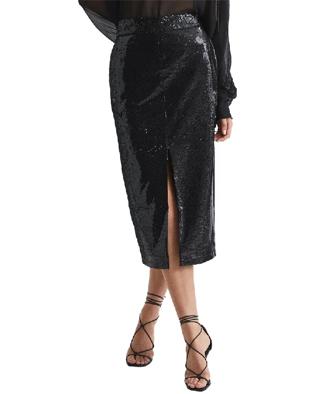 Reiss Dakota Sequin Pencil Skirt