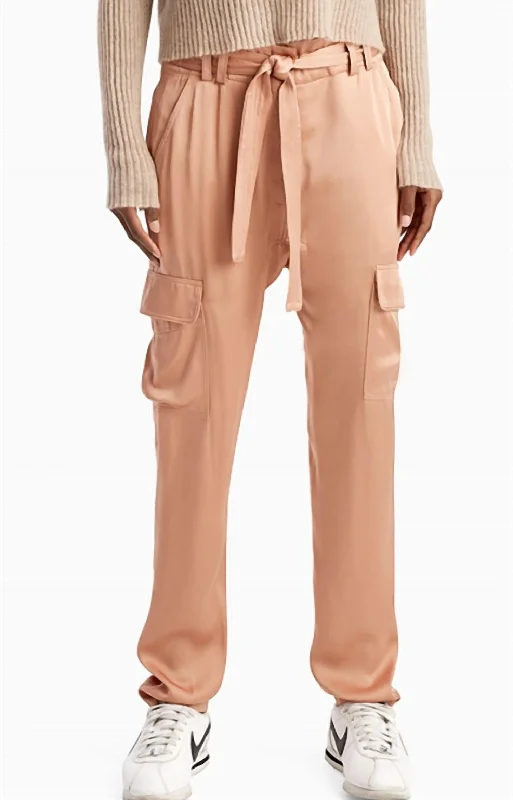 Adam Cargo Pants In Rose