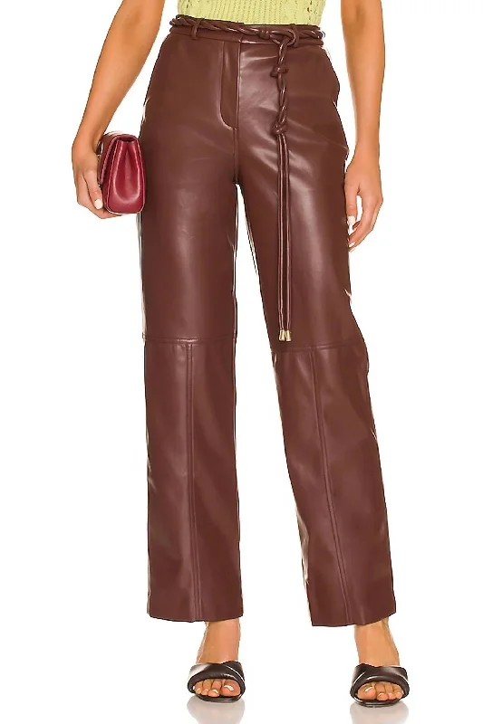 Dasha Pant In Mahogany