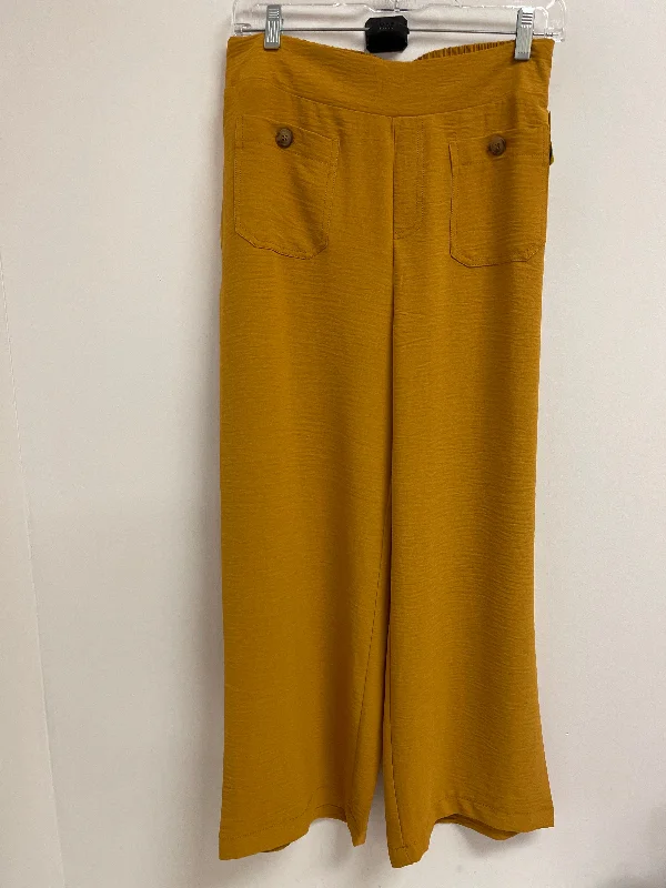 Pants Wide Leg By Clothes Mentor In Yellow, Size: M