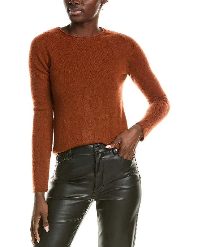 sofiacashmere Relaxed Crewneck Cashmere Sweater