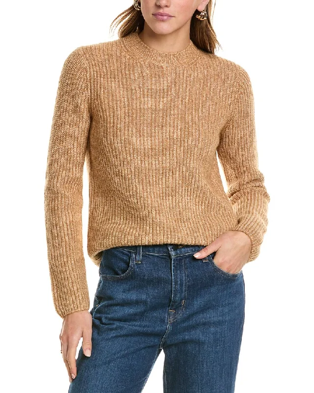 Vince Shaker Rib Wool & Alpaca-Blend Sweater