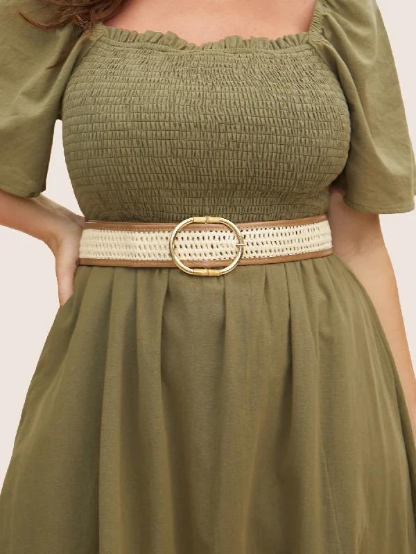 Handmade Woven Metal Detail Belt