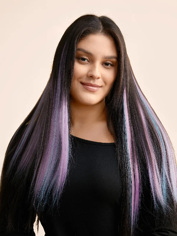 Snap-On Gradient Hair Extensions