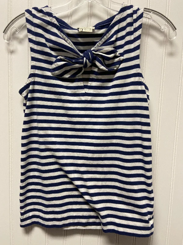 Blue & White Top Sleeveless Designer Kate Spade, Size S