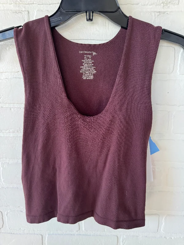 Top Sleeveless Basic By Free People In Brown, Size: Xs