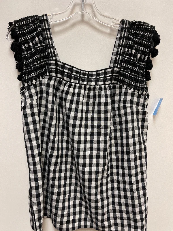 Top Sleeveless By J. Crew In Black & White, Size: Xs