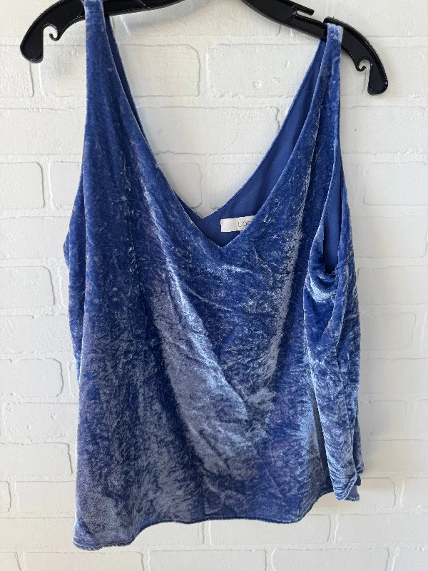 Top Sleeveless By Loft In Blue, Size: Xl