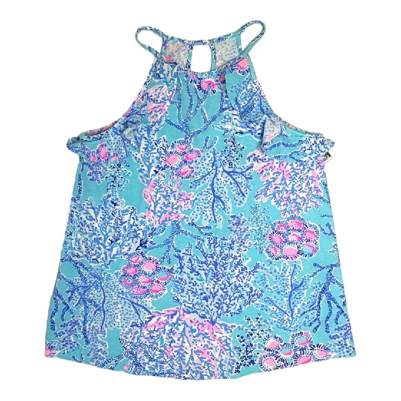 Billie Tank Top Designer By Lilly Pulitzer In  Ibiza Now You Sea Me, Size: XXS