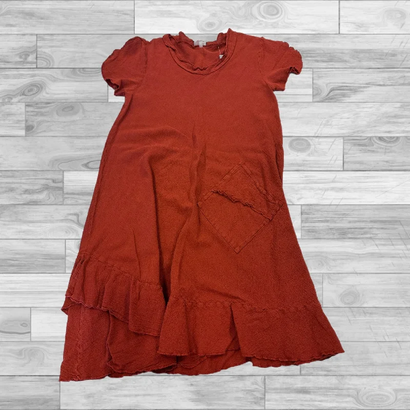 Dress Casual Short By Oh My Gauze In Orange, Size: S