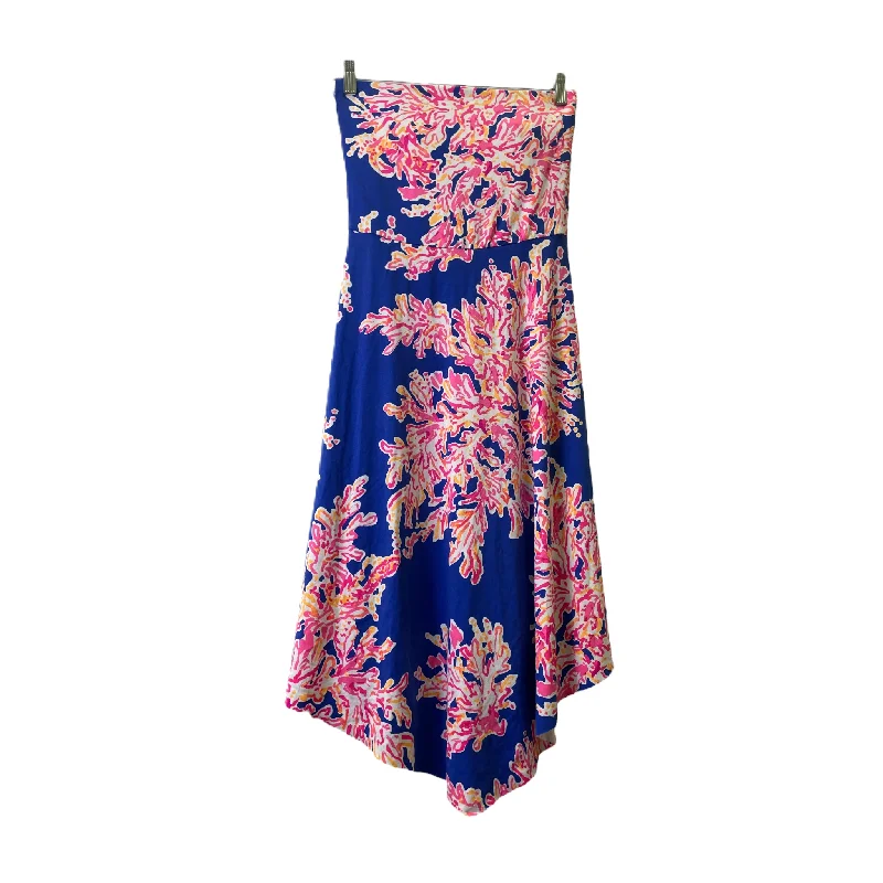 Blue Dress Casual Midi By Lilly Pulitzer, Size: Xs