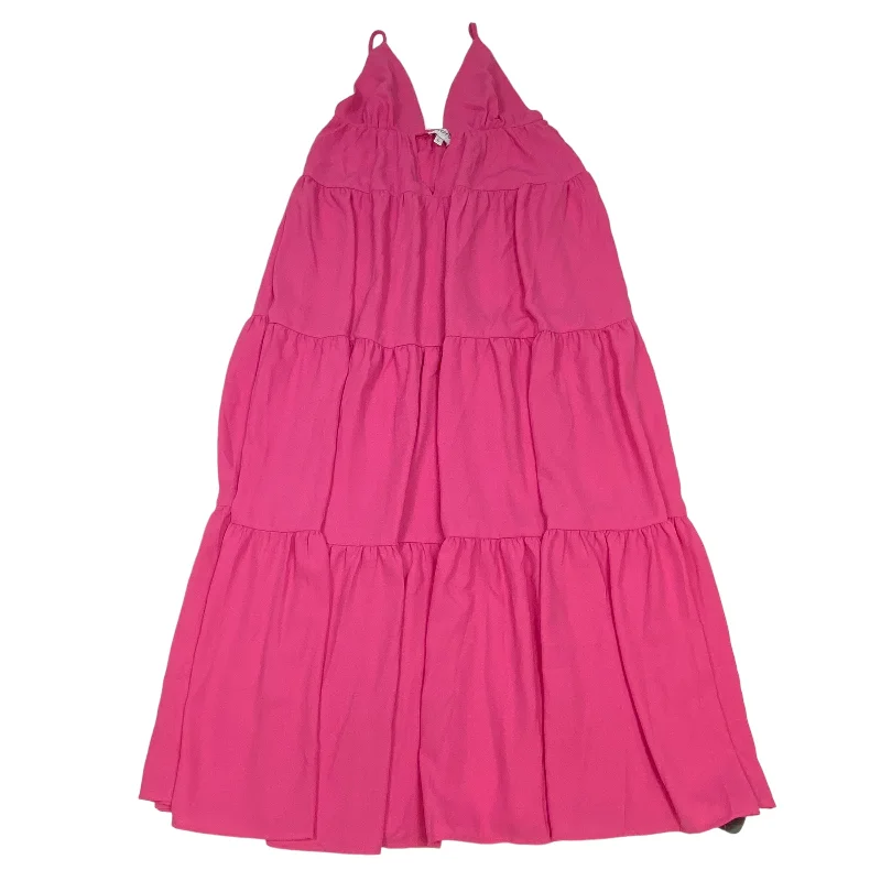 Pink Dress Casual Maxi SNDYS., Size L