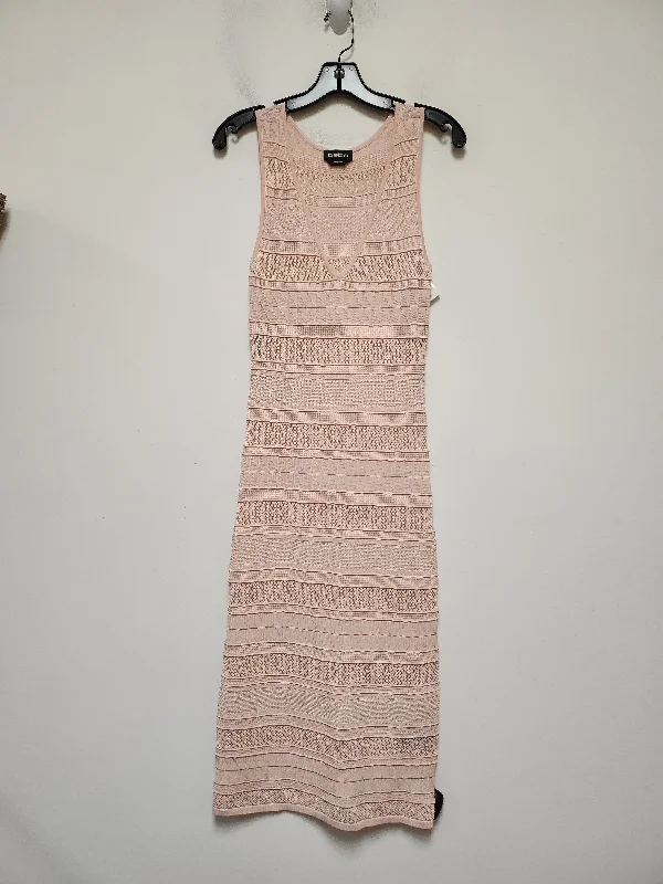 Pink Dress Casual Midi Bebe, Size S