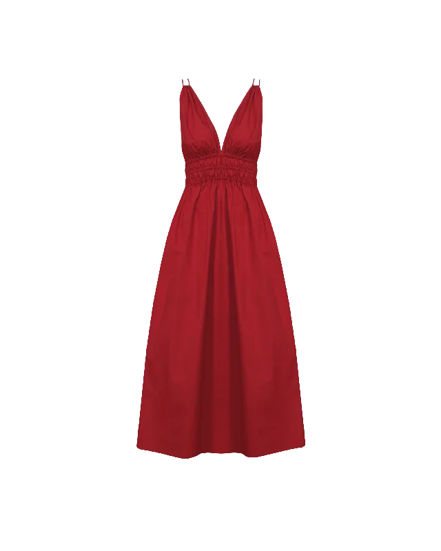 HERO MAXI DRESS GARNET