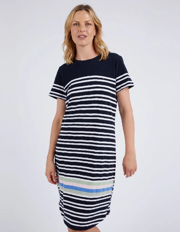 Navy & White Stripe