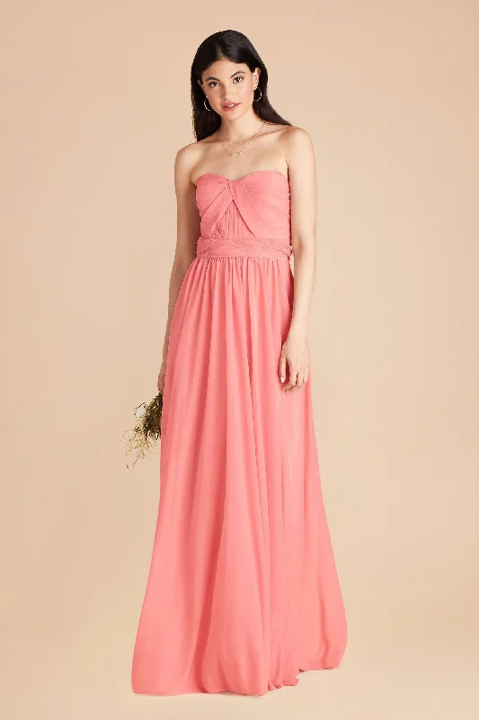 Grace Convertible Dress - Coral Pink