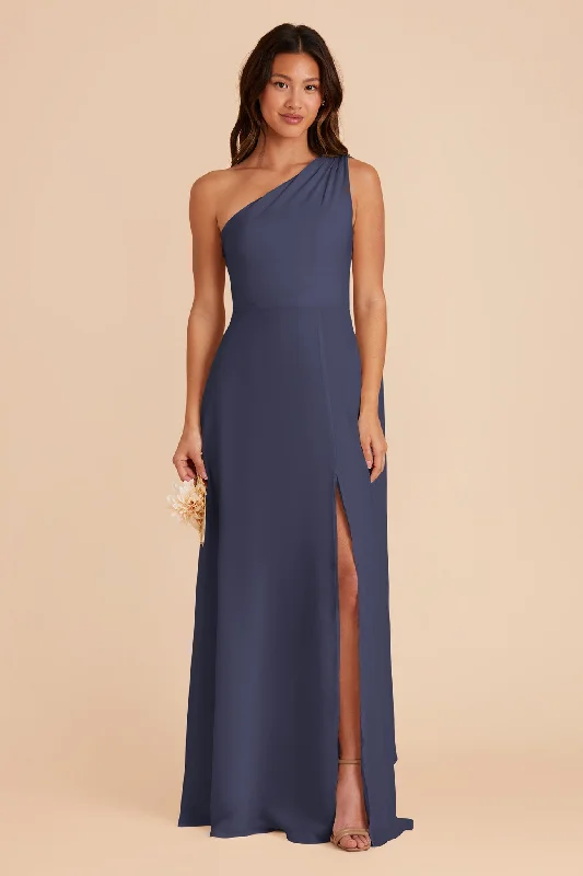 Melissa Chiffon Dress - Dusk Blue