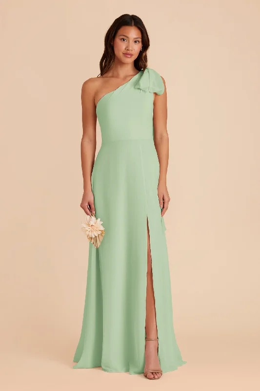 Melissa Chiffon Dress - Pistachio