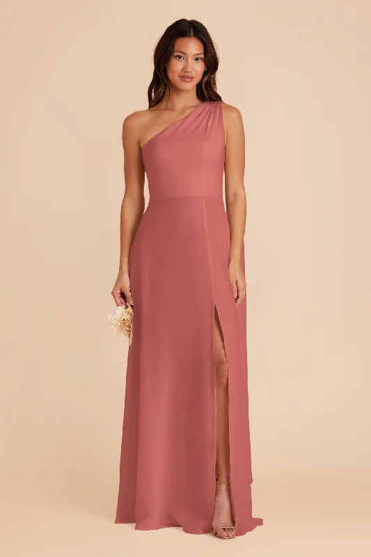 Melissa Chiffon Dress - Wild Rose