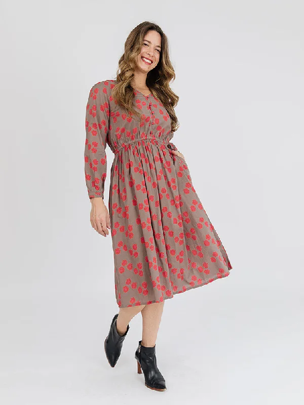 Mia Dress - Fuchsia Floral