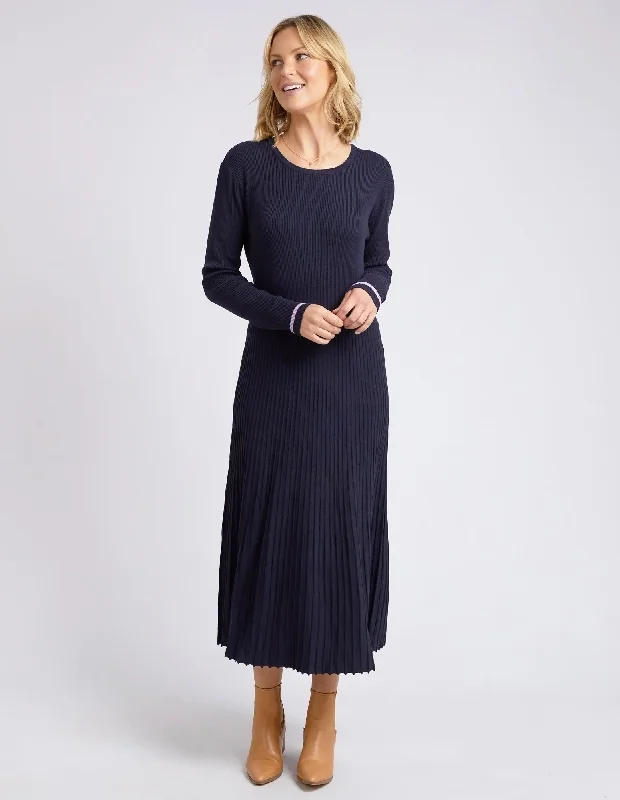 Tammy Knit Dress Dark Sapphire